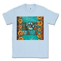 Dusty Blue dog mama Classic Tee - Artiststas