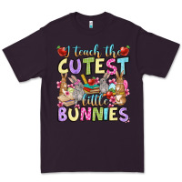 Plum Easter Day I teach the cutest little bunnies Premium Tee - OliviaCreatesArt