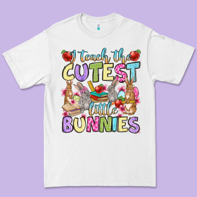 Easter Day I Teach The Cutest Little Bunnies Premium Tee Designed By Oliviacreatesart