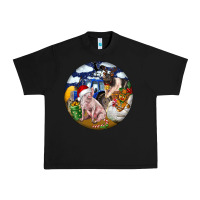 Black Farm And Pig Urban Heavy Tee - FaDigitalArtStudio