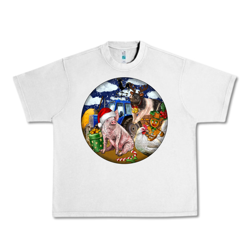 Farm And Pig Urban Heavy Tee by FaDigitalArtStudio | Teevron