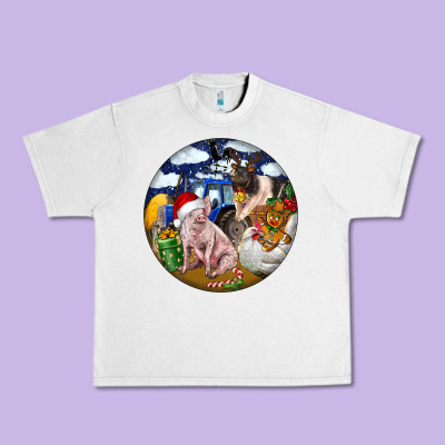 Farm And Pig Urban Heavy Tee Designed By Fadigitalartstudio
