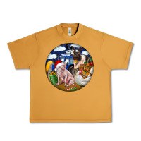 Peanut Butter Farm And Pig Urban Heavy Tee - FaDigitalArtStudio
