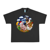 Pigment Black Farm And Pig Urban Heavy Tee - FaDigitalArtStudio