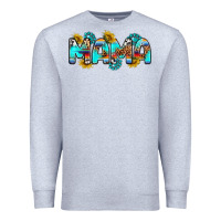 Heather Grey western mama Premium Sweatshirt - RanaPortraitStore