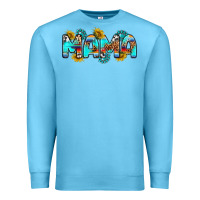 Ocean Blue western mama Premium Sweatshirt - RanaPortraitStore