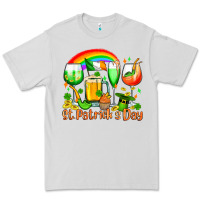 Dove Grey St. Patrick's wine glasses Premium Tee - OliviaCreatesArt
