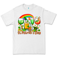 White St. Patrick's wine glasses Premium Tee - OliviaCreatesArt