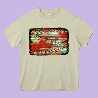 Christmas Serape Sunflower Background Heavy Core Tee Designed By Jasminsmagicworld