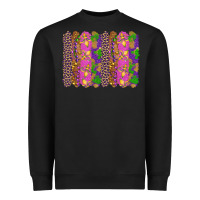 Black mardi gras brushstrokes Heavyweight Sweatshirt - RanaPortraitStore