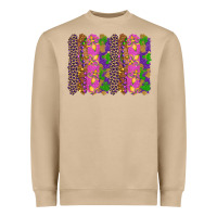 Mushroom mardi gras brushstrokes Heavyweight Sweatshirt - RanaPortraitStore