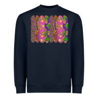 Navy mardi gras brushstrokes Heavyweight Sweatshirt - RanaPortraitStore
