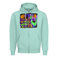 Seafoam bad witch vibes Zipper Hoodie - JahusDesignShop