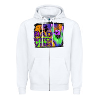 White bad witch vibes Zipper Hoodie - JahusDesignShop