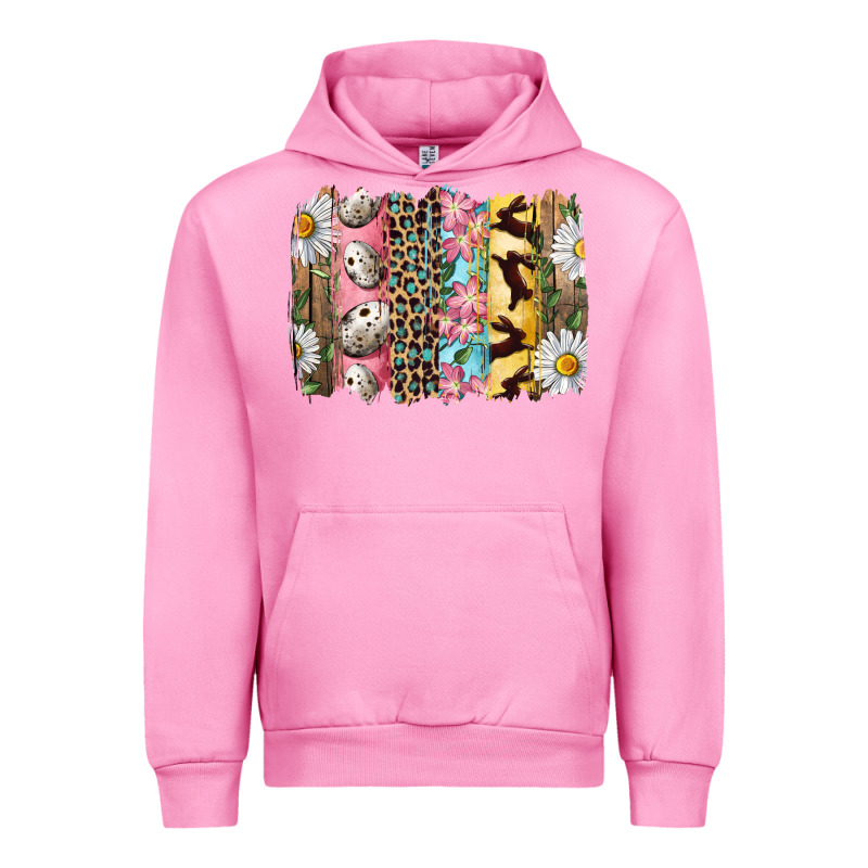 Easter Brushstroke With Quail Eggs Daisy And Bunny Urban Hoodie by RanaPortraitStore | Teevron