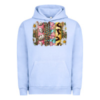 Pigment Grape Ice Easter Brushstroke With Quail Eggs Daisy And Bunny Urban Hoodie - RanaPortraitStore