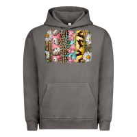 Pigment Tornado Easter Brushstroke With Quail Eggs Daisy And Bunny Urban Hoodie - RanaPortraitStore