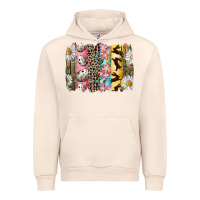 Sandshell Easter Brushstroke With Quail Eggs Daisy And Bunny Urban Hoodie - RanaPortraitStore