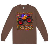 Chestnut Easily Distracted By Trucks Long Sleeve Tee - CowhideDigitalArt