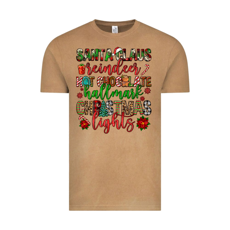 Santa Claus Reindeer Hallmark Hot Chocolate Christ Vintage Tee by FaDigitalArtStudio | Teevron