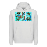 Dove Grey dinosaurs sippy cup Premium Hoodie - Artiststas