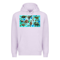 Lilac dinosaurs sippy cup Premium Hoodie - Artiststas
