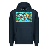 Navy dinosaurs sippy cup Premium Hoodie - Artiststas