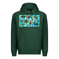 Sports Green dinosaurs sippy cup Premium Hoodie - Artiststas