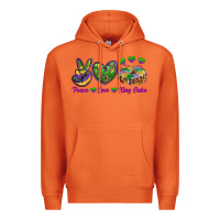 Carrot peace love mardi gras king cake Premium Hoodie - RanaPortraitStore