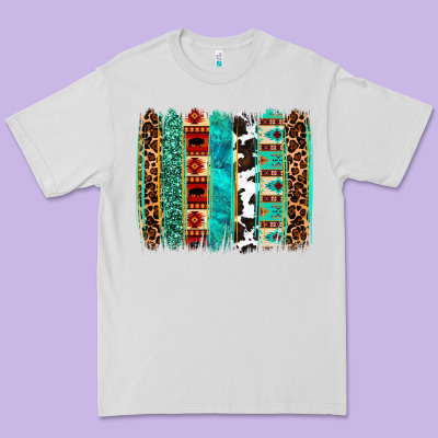 Western Brushstroke Premium Tee Designed By Oliviacreatesart