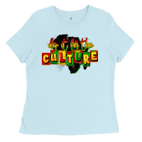 Baby Blue do it for the culture Ladies Tee - FaDigitalArtStudio