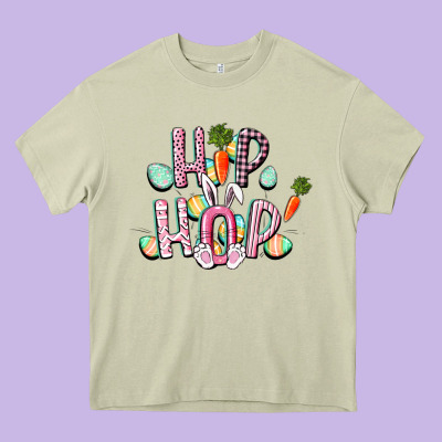 Hip Hop Easter Heavy Core Tee Designed By Cowgirlartshop