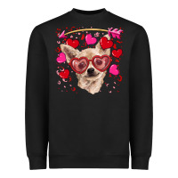 Valentine's Day  Chihuahua Heavyweight Sweatshirt | Teevron