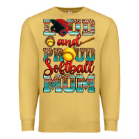 Antique Gold loud and proud softball mom Premium Sweatshirt - RanaPortraitStore