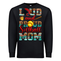 Black loud and proud softball mom Premium Sweatshirt - RanaPortraitStore