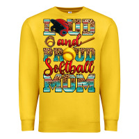 Lemon loud and proud softball mom Premium Sweatshirt - RanaPortraitStore