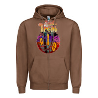Chestnut trick treat black Zipper Hoodie - JahusDesignShop