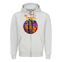 Dove Grey trick treat black Zipper Hoodie - JahusDesignShop