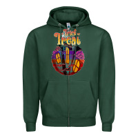 Sports Green trick treat black Zipper Hoodie - JahusDesignShop