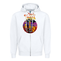 White trick treat black Zipper Hoodie - JahusDesignShop