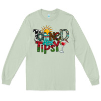 Matcha Tanned And Tipsy Long Sleeve Tee - CowhideDigitalArt