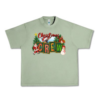 Oil Green Christmas Crew Urban Heavy Tee - FaDigitalArtStudio
