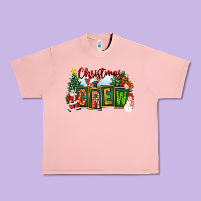 Christmas Crew Urban Heavy Tee Designed By Fadigitalartstudio