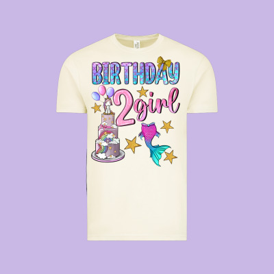 Birthday Girl 2 Vintage Tee Designed By Bundleandbundleshop