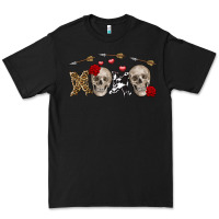 Black Xoxo Valentine skulls Valentine's Day Premium Tee - FaDigitalArtStudio