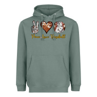 Sage peace love baseball Heavyweight Hoodie - RanaPortraitStore