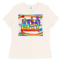 Bone Always An Ally Pride LGBTQ+ Tumbler Ladies Tee - BundleAndBundleShop