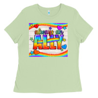 Matcha Always An Ally Pride LGBTQ+ Tumbler Ladies Tee - BundleAndBundleShop
