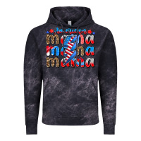 Cloud Black american mama Vintage Hoodie - CowhideDigitalArt