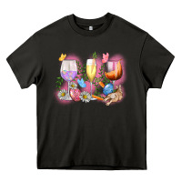 Asphalt Easter wine glasses  Easter Day Heavy Core Tee - CowGirlArtShop
